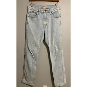 Blue Ranchwear Mens Mountain West Jeans 33x35 Light Wash Straight Leg Western